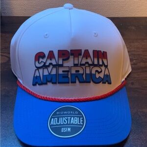 Marvel's Captain America Baseball Cap Hat Adult Mens Adjustable SnapBack NWT